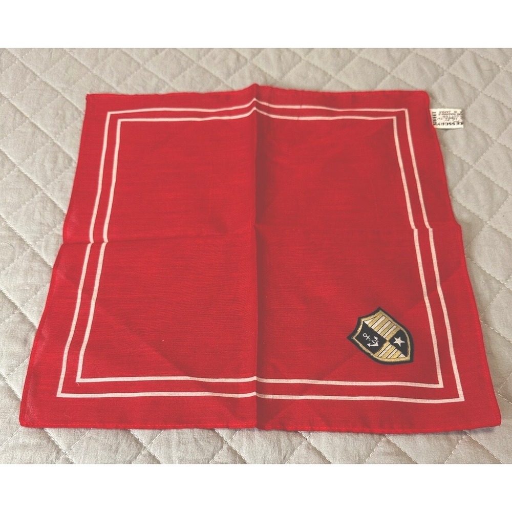 Vintage Oscar De La Renta Handkerchief Made In Japan Accessory Street